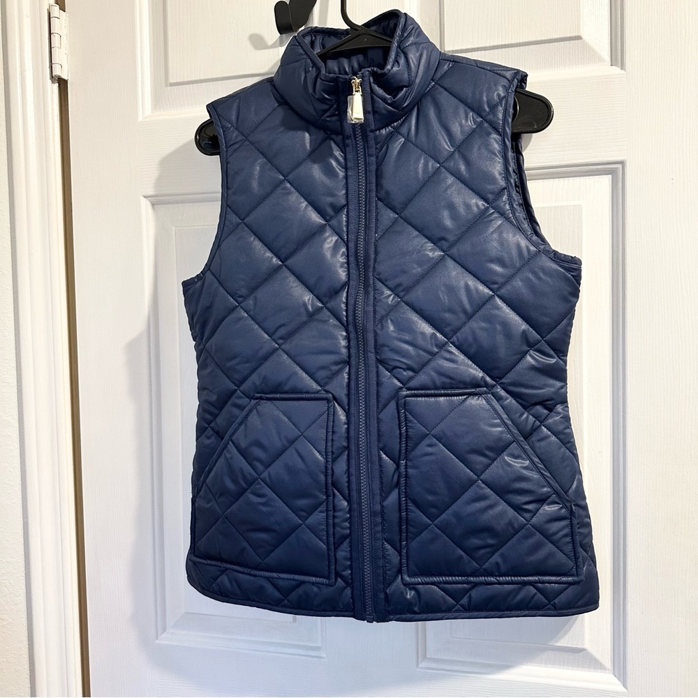 kate spade - quilted vest (squid ink)